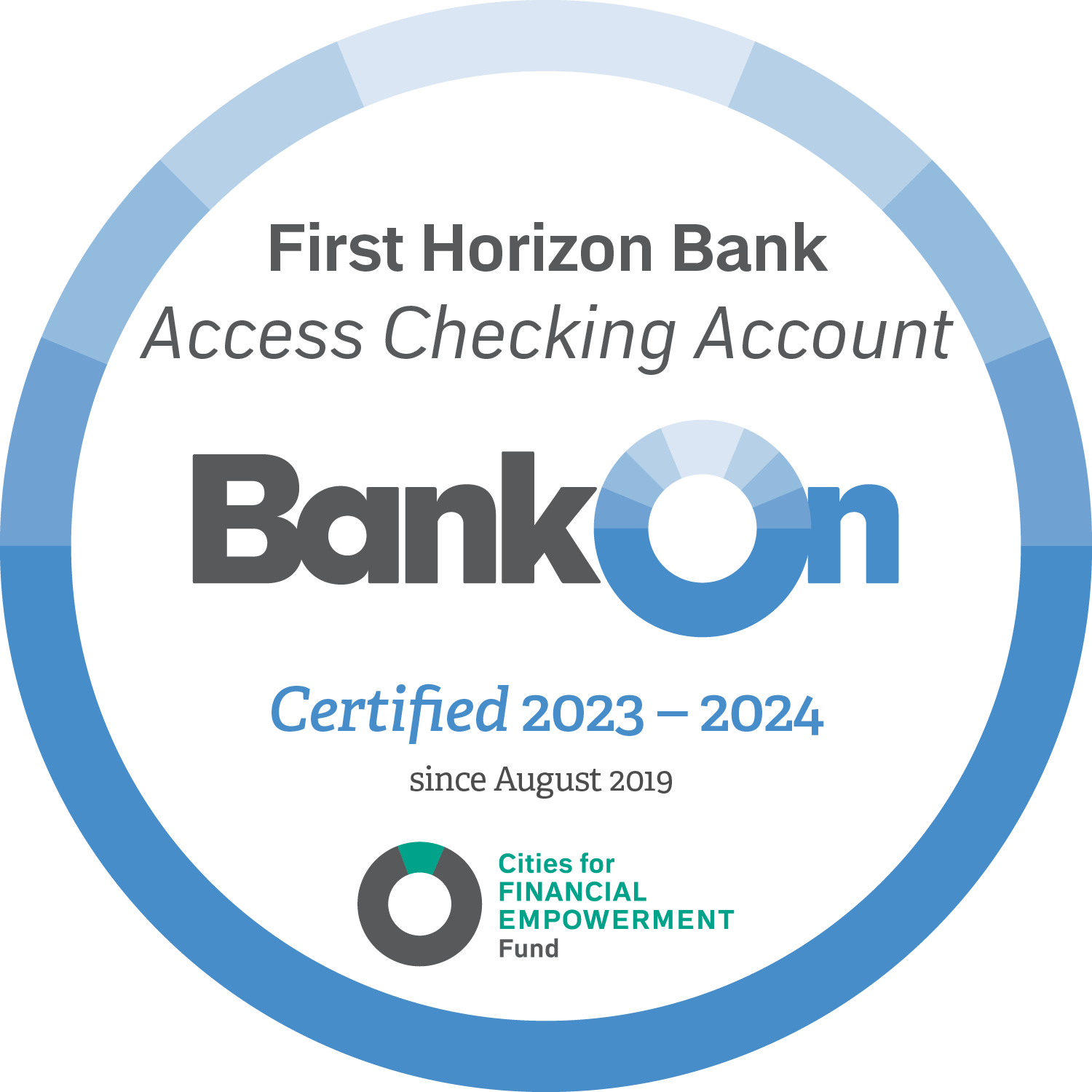 First Horizon Access Checking Certified