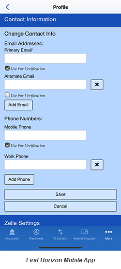 first horizon online banking customer service